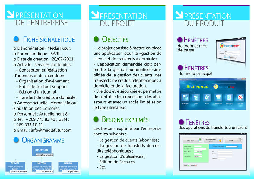 Résumé du projet transferts à domicile
